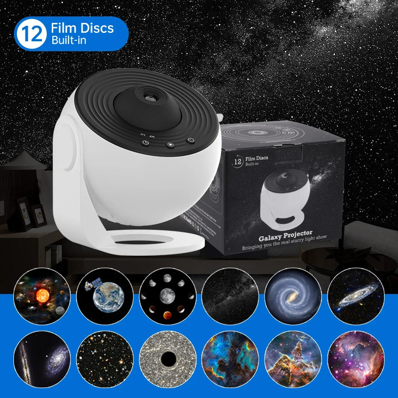 360° Rotate Planetarium Lamp For Kids Bedroom