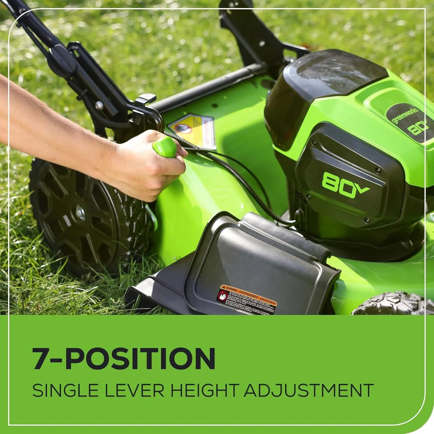 Greenworks 80V 21" Brushless Cordless (Push) Lawn Mower