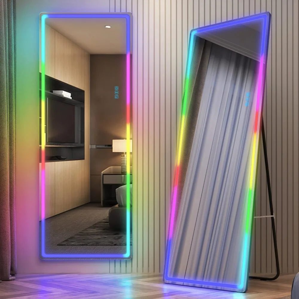 Full Length Floor Mirror with Lights