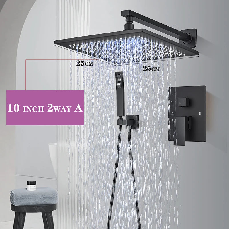 Wall Mounted Bathtub Shower Mixer Tap Shower Set
