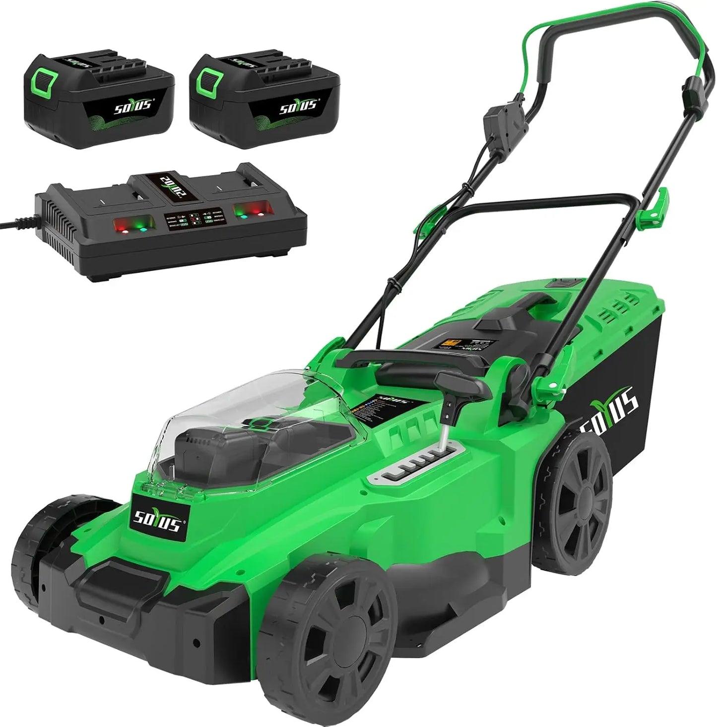 15 Inch 40V Battery Powered Lawn Mower with Brushless Motor