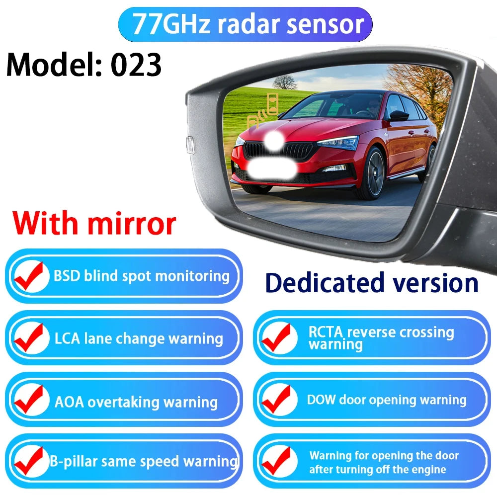 77GHz Radar Detector BSD Blind Spot Detection