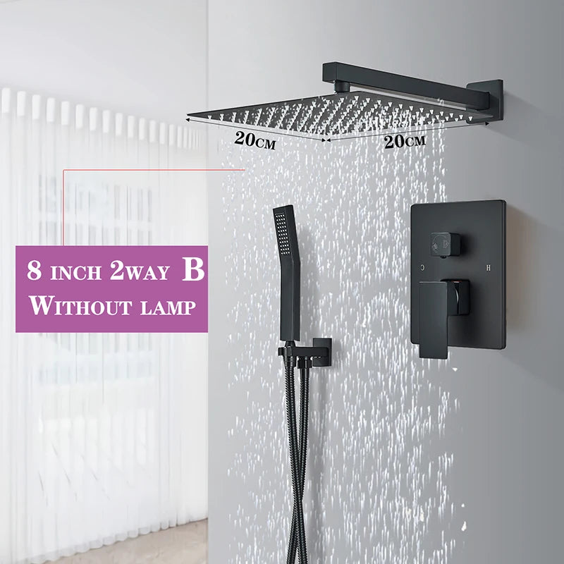 Wall Mounted Bathtub Shower Mixer Tap Shower Set
