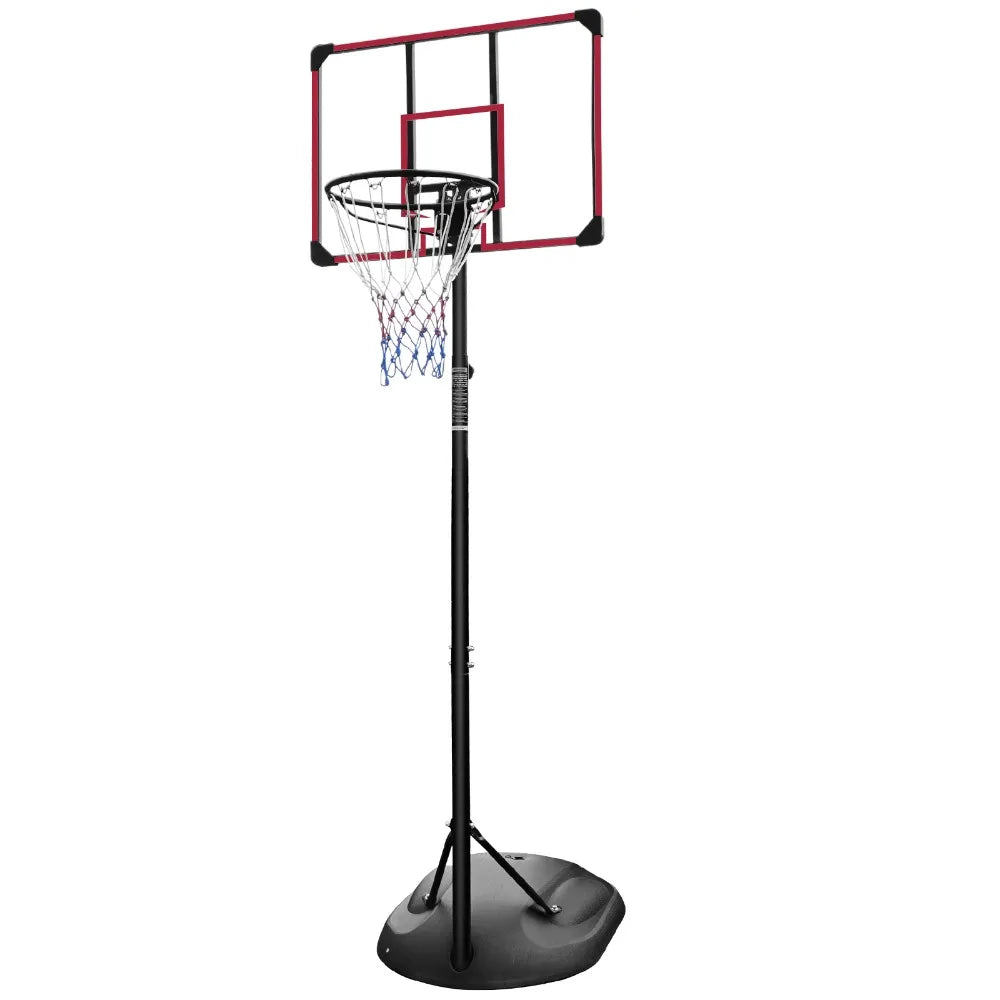 7.5ft - 9.2ft with 32 Inch Backboard and Wheels