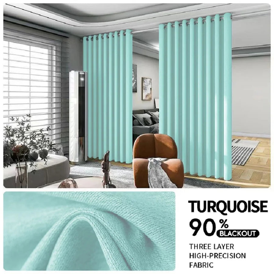 2PCS Room Divider BlackOut Curtain for Living Room
