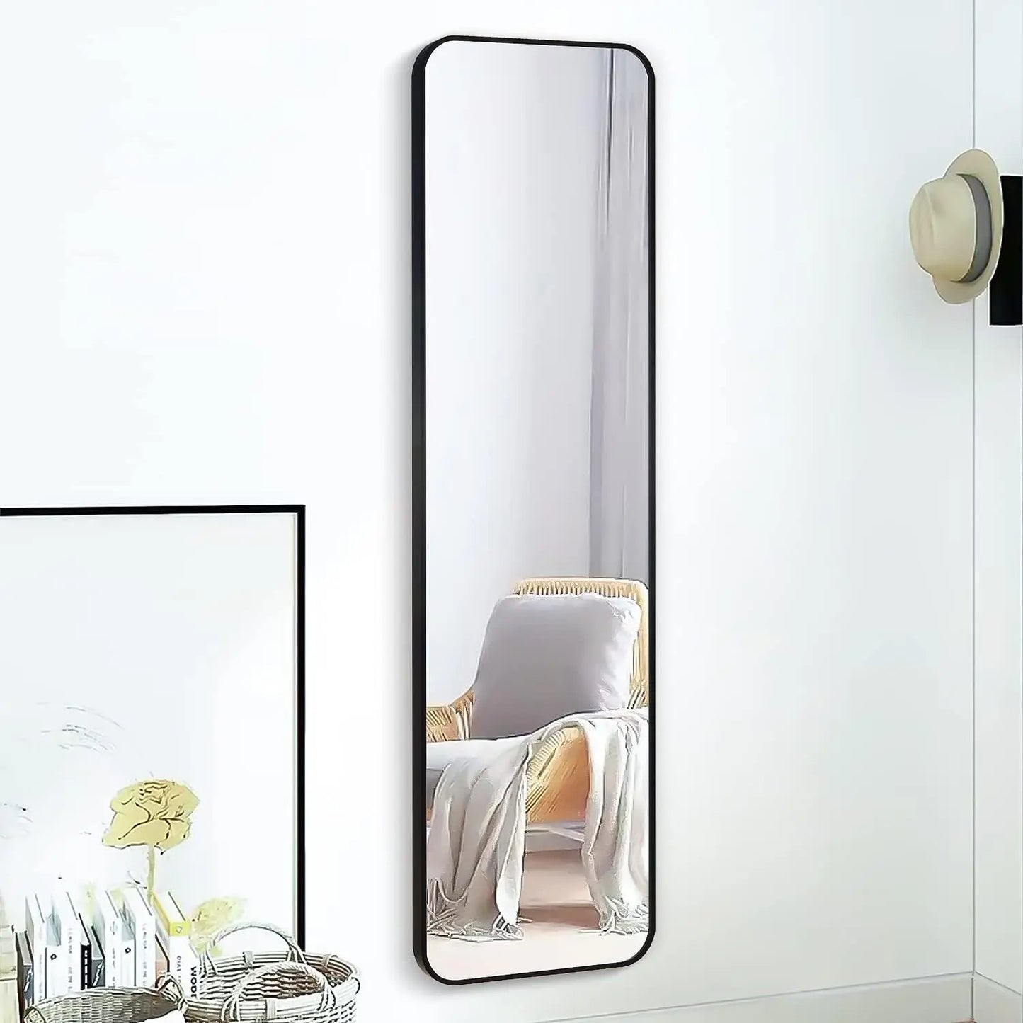 Wall Mounted Metal Frame Dressing Make-up Mirrors for Entryway Bedroom