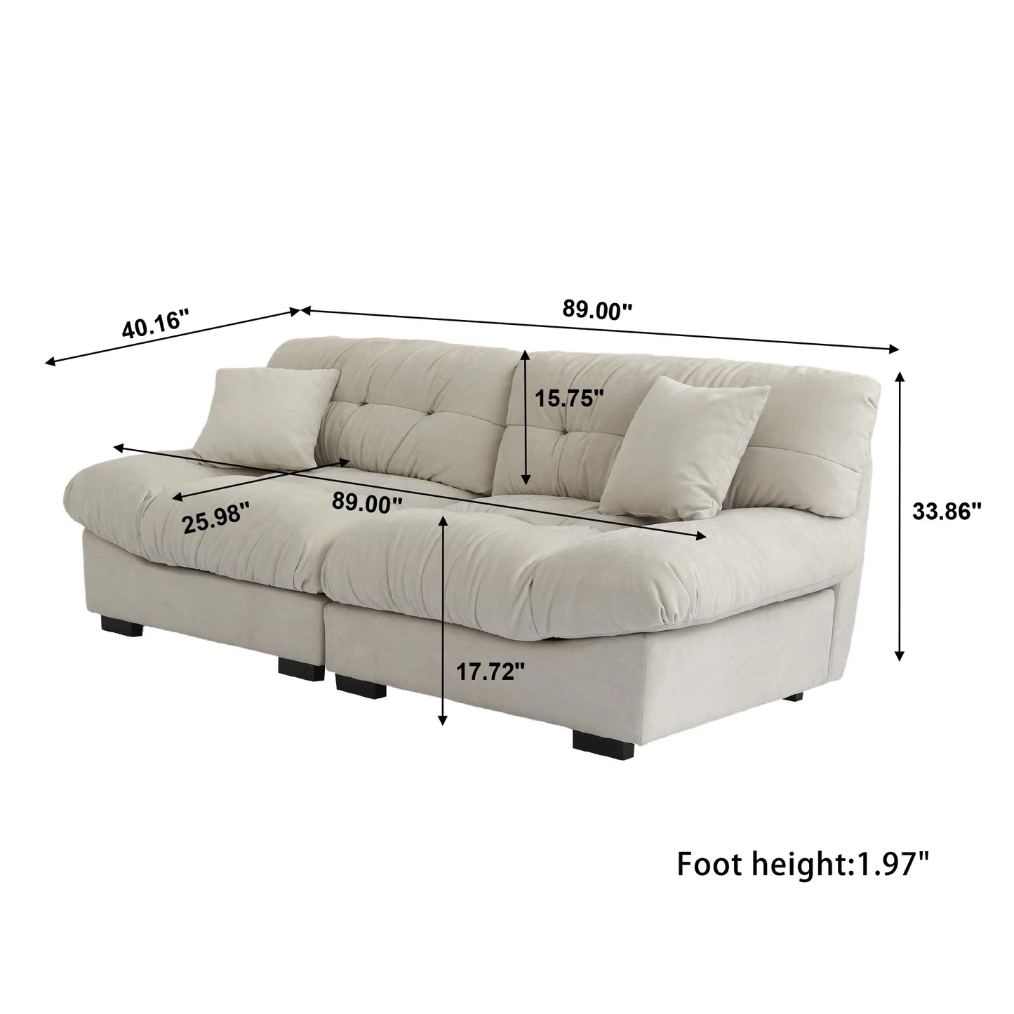 Nordic Loveseat Sofa