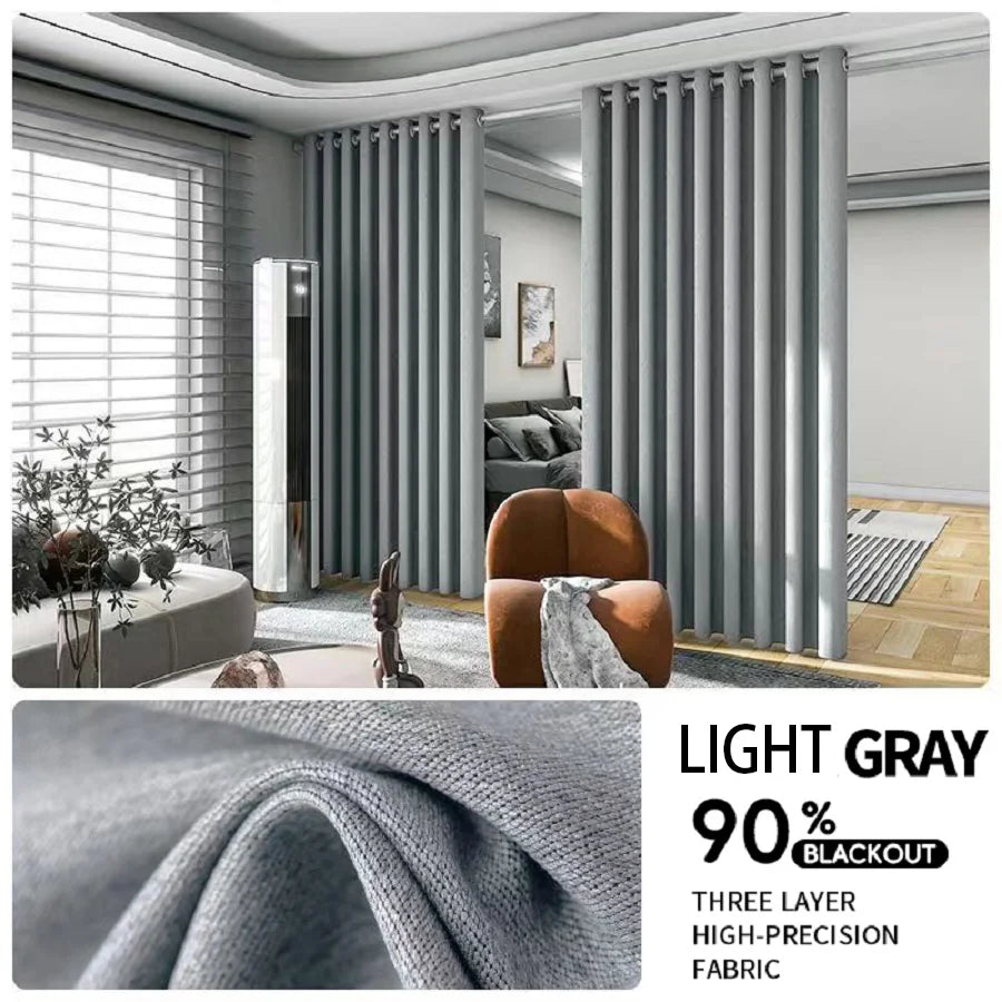 2PCS Room Divider BlackOut Curtain for Living Room