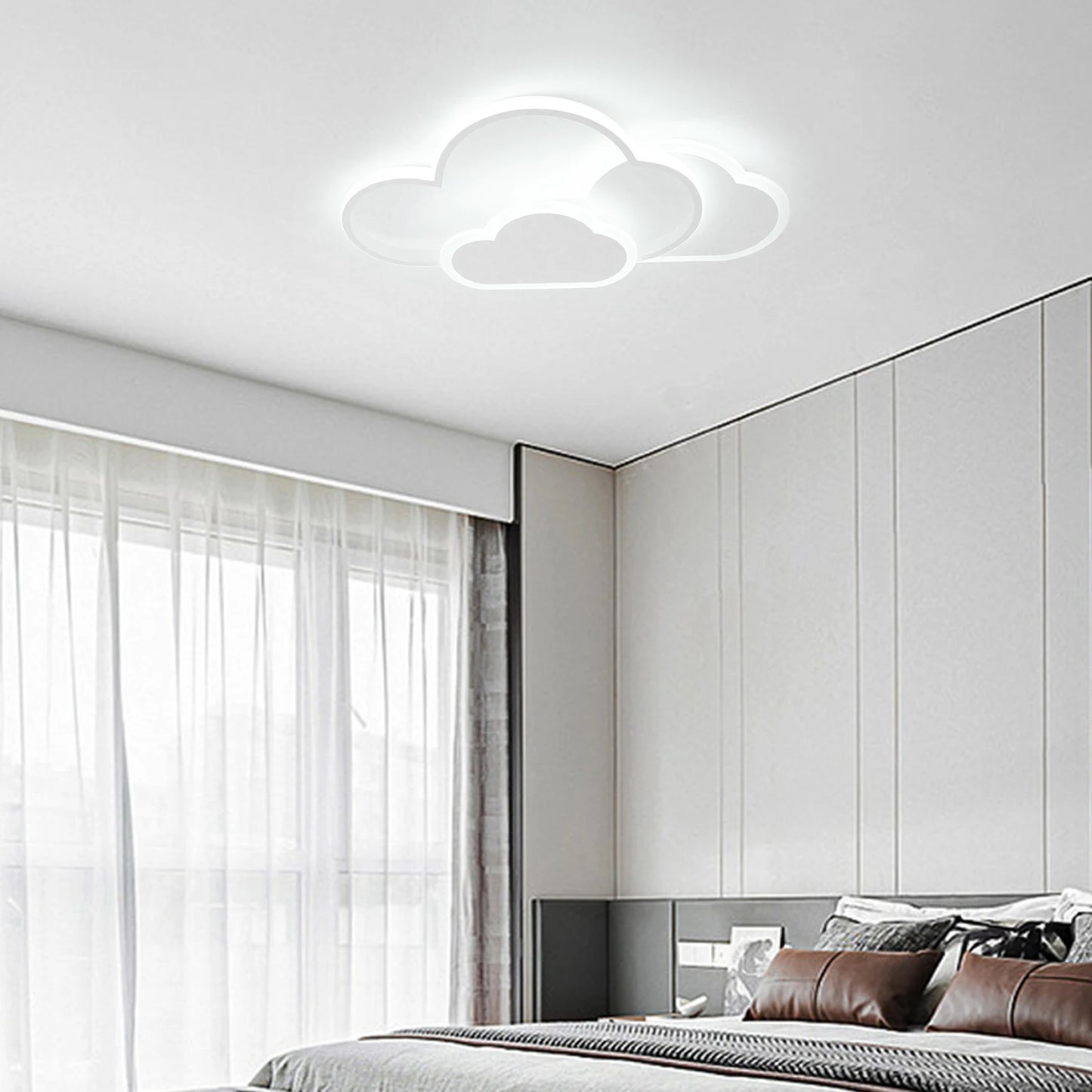 Cloud LED Ceiling Lamp 22" Modern Minimalist Lighting 52cm