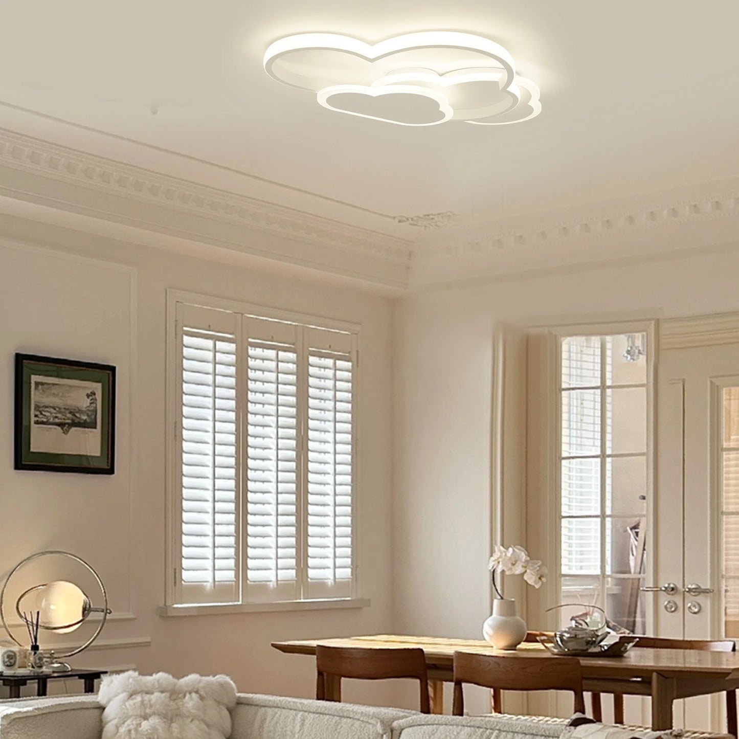 Cloud LED Ceiling Lamp 22" Modern Minimalist Lighting 52cm