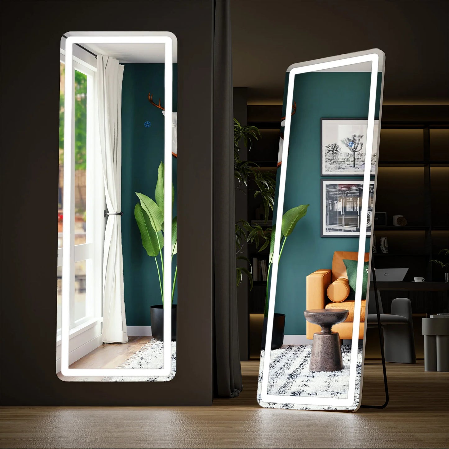 64"x21" Full Length Mirror Standing Hanging or Wall-Mounted Mirrors