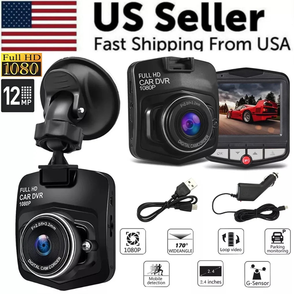2.4'' Full HD 1080P Dash Cam Car DVR