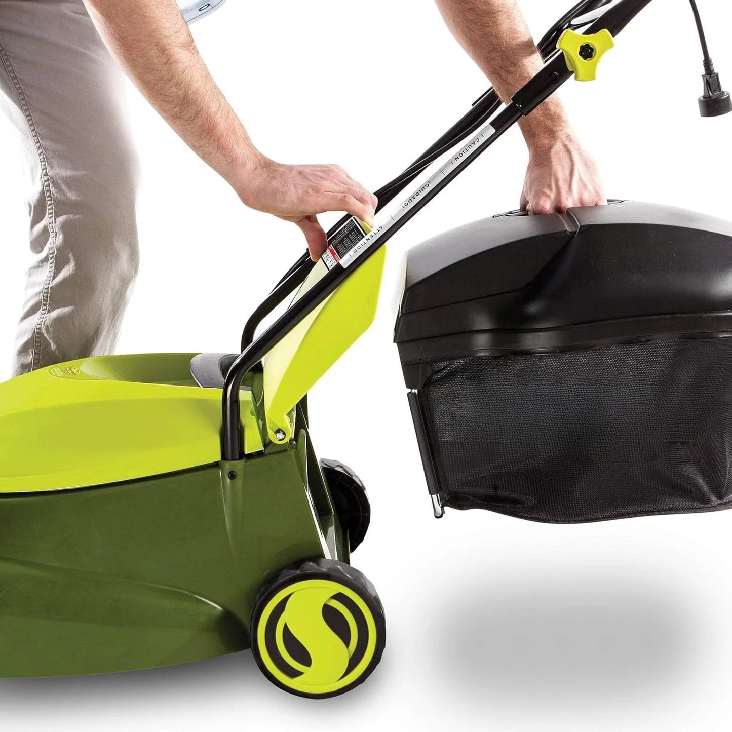 MJ401E 14-Inch 12-Amp Electric Lawn Mower w/Collapsible Handle for Storage