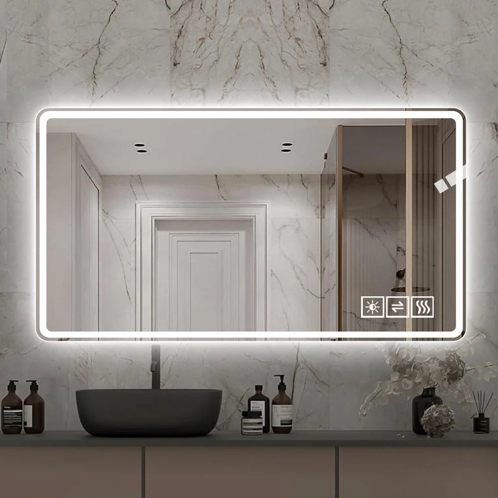 48*32 inch Bathroom Mirror with Led Lights