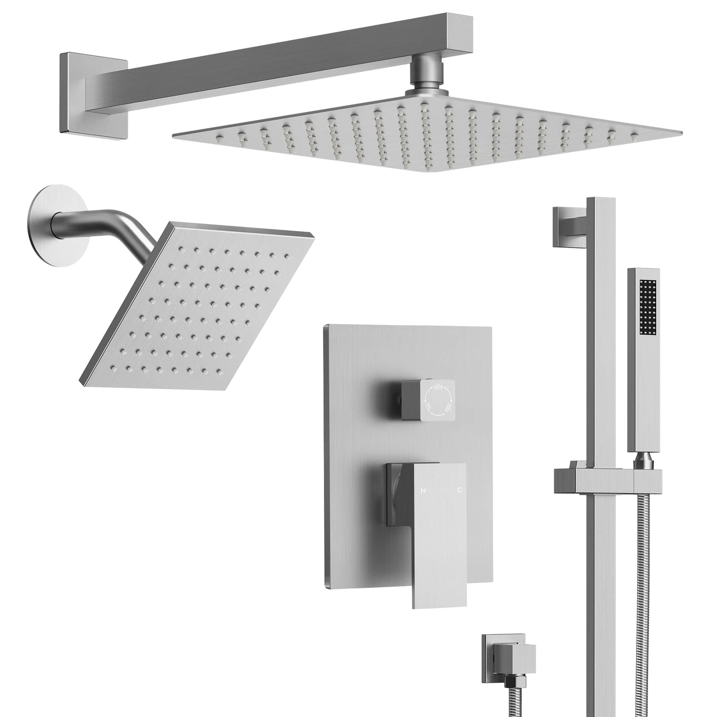 Dual Rainfall Shower Head