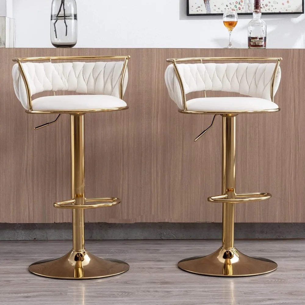 Velvet Adjustable Height Barstools