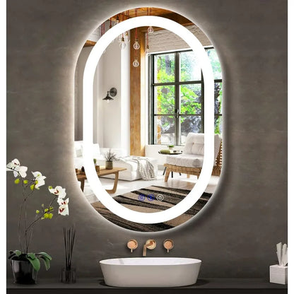 Bathroom Oval LED Vanity  with Lights