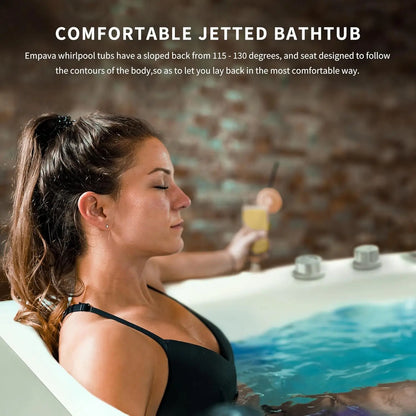 Jetted Tub with Light SPA Hydromassage with Chromatherapy