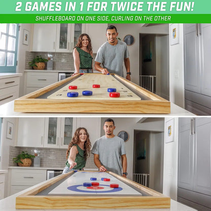 Shuffleboard and Curling 2 in 1 Board Games