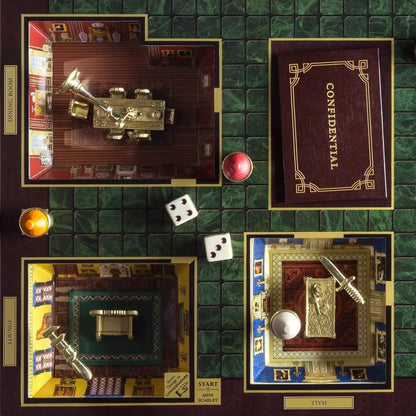 Game Company Clue Luxury Edition Board Game with Wood Cabinet