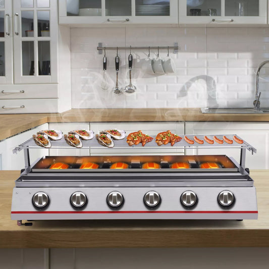 Stainless Steel Barbecue Table Top Gas Griller