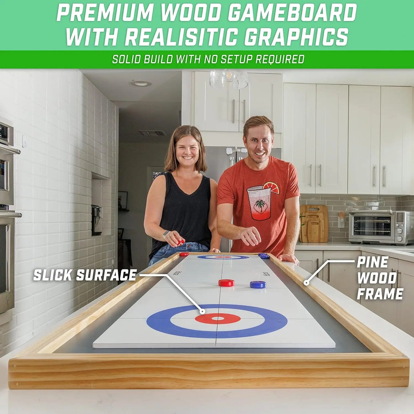 Shuffleboard and Curling 2 in 1 Board Games