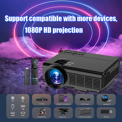 Home Theater Outdoor Movie LED Projector