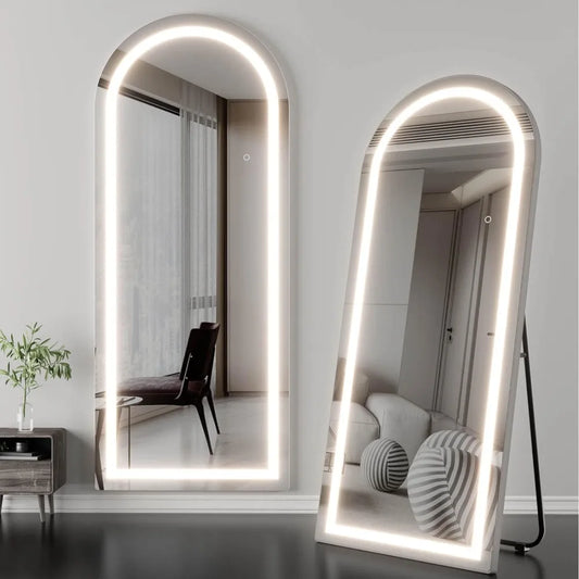 Arched Full Length Mirror with Lights