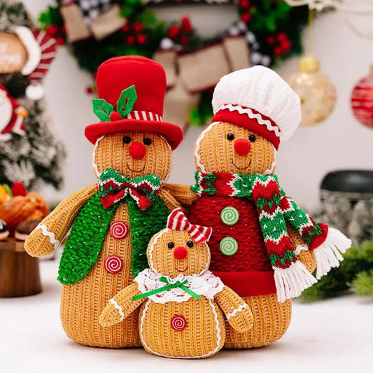 3 Pieces Christmas Gingerbread Figurine