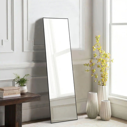 Standing Hanging or Wall-Mounted Mirrors with Stand Aluminum Alloy Frame