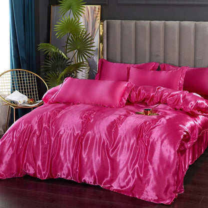 100% Pure Silk Bed Linen Set King Queen Full Twin Size