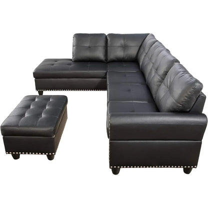 Wide Convertible Upholstered Couch