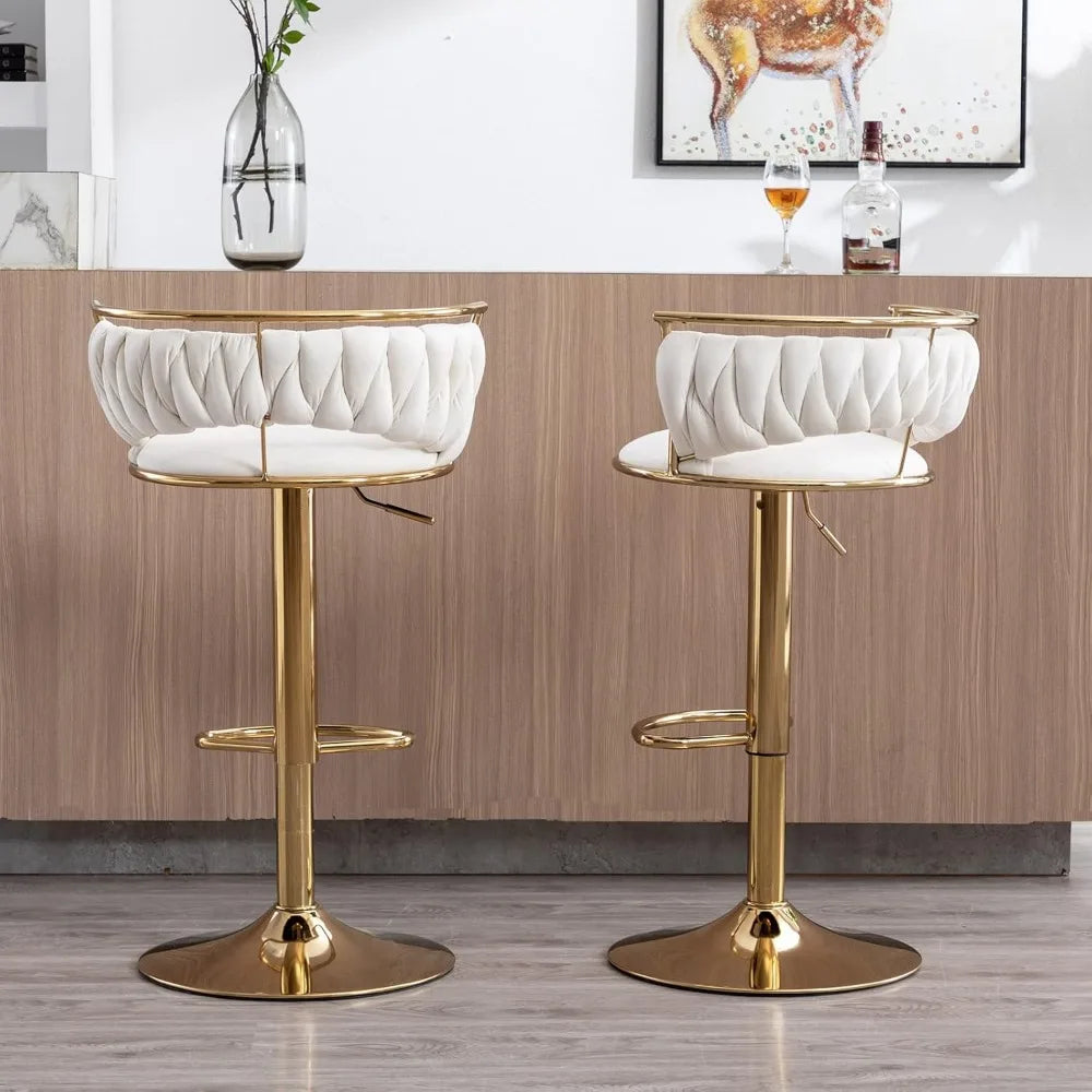 Velvet Adjustable Height Barstools