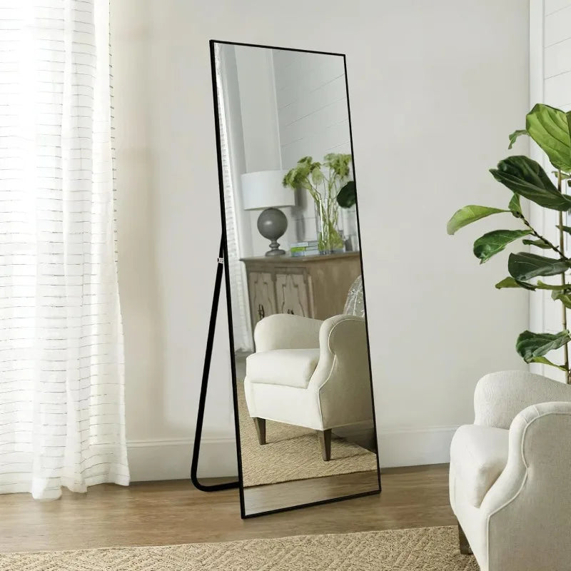 59x16 Inch Aluminum Alloy Frame Large Wall Mirror