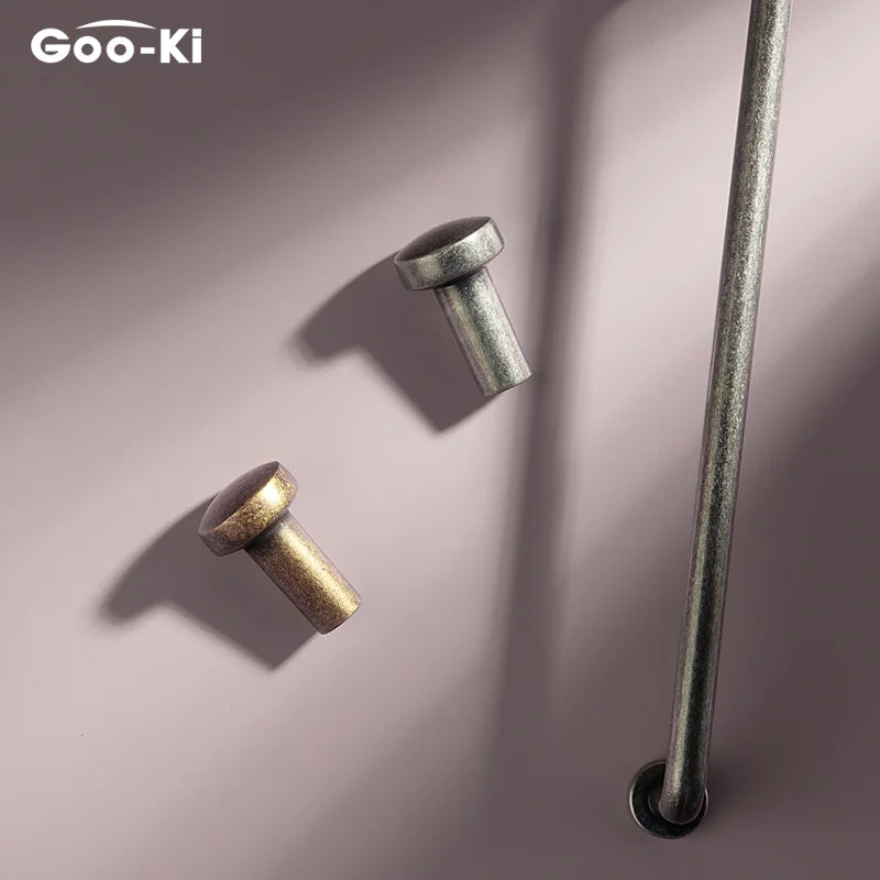 Goo-Ki Modern Black Silver Bronze Handles Cabinet Pulls