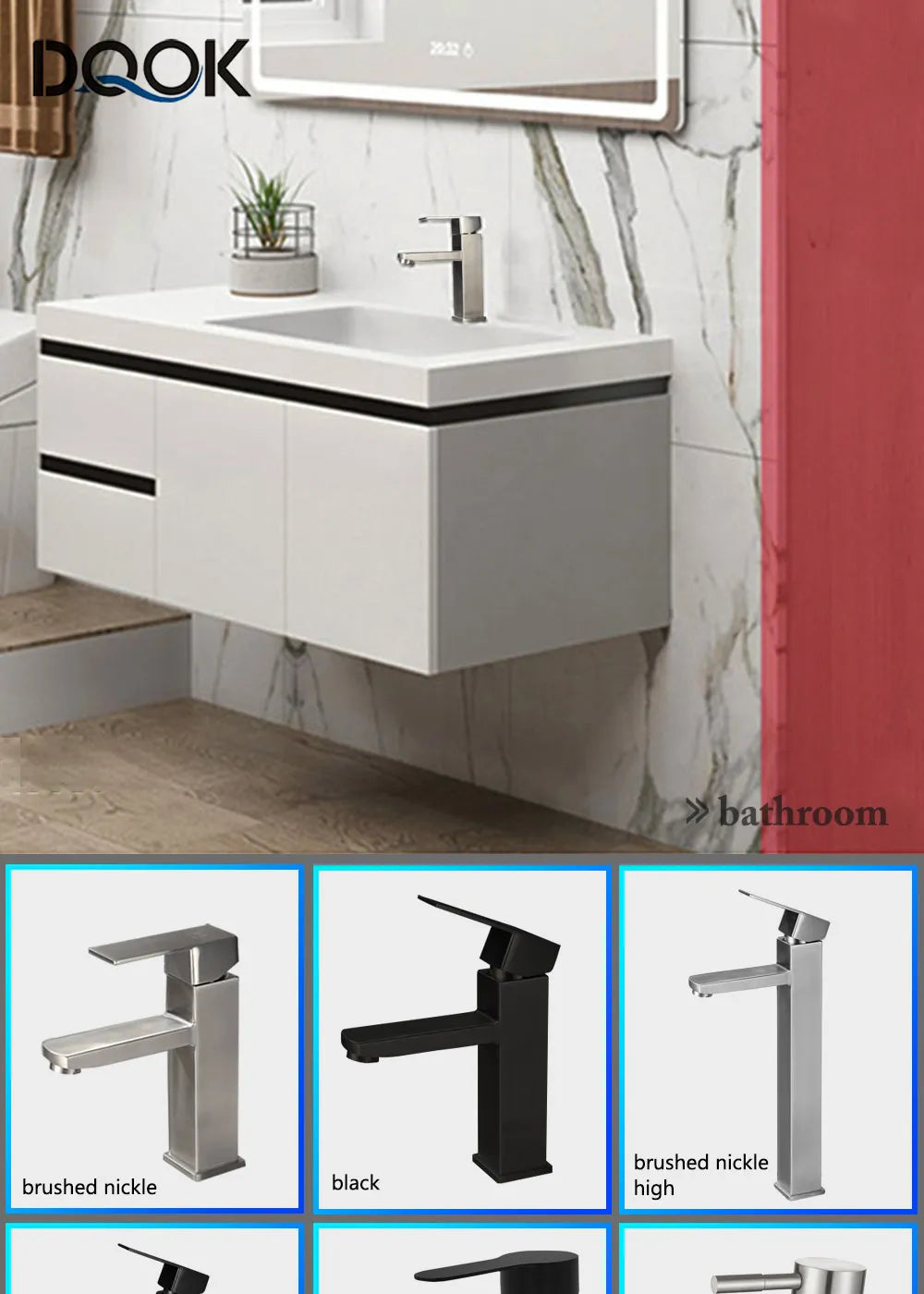 Mounted Hot Cold Water Basin Mixer