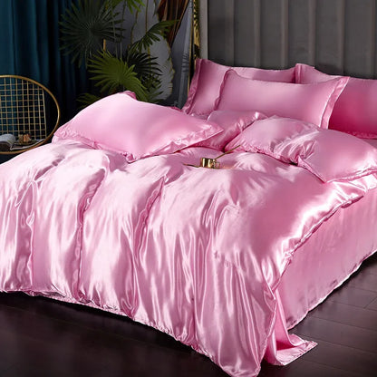 100% Pure Silk Bed Linen Set King Queen Full Twin Size