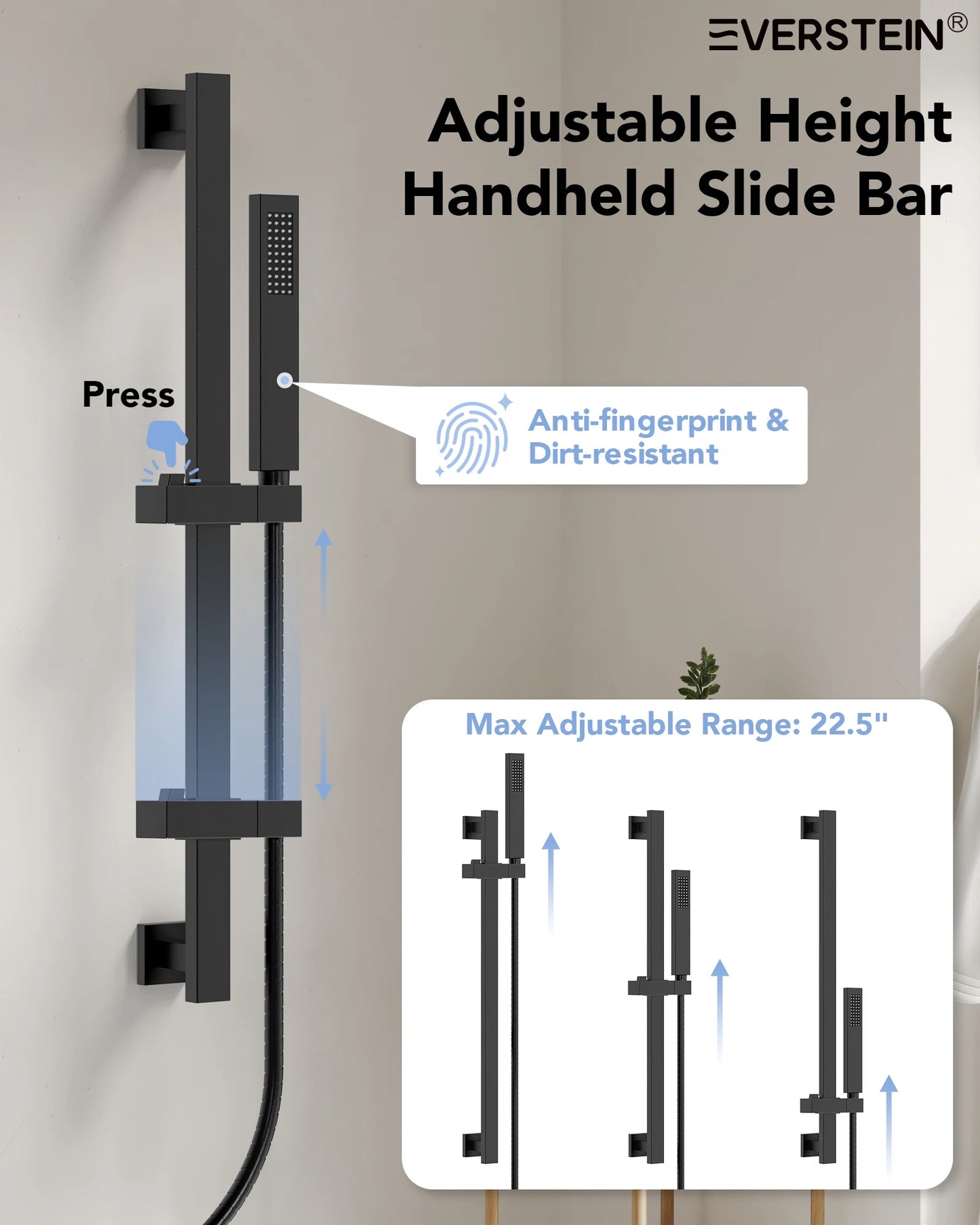 Dual Rainfall Shower Head