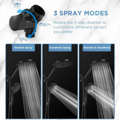 2-in-1 Rain Shower Heads System