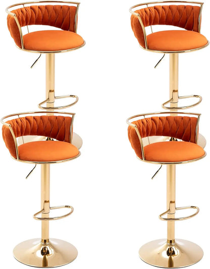 Velvet Adjustable Height Barstools