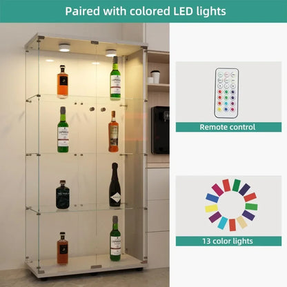 Glass Cabinet Display case with LED Lights