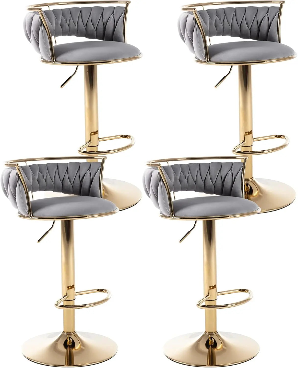 Velvet Adjustable Height Barstools