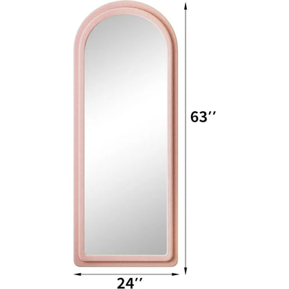 Arched Full Length Mirror with Stand