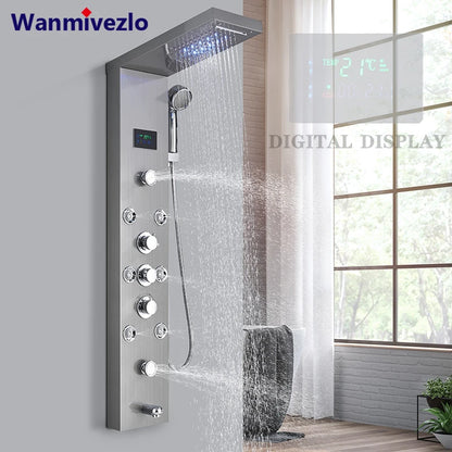 LED Rainfall Shower Panel System