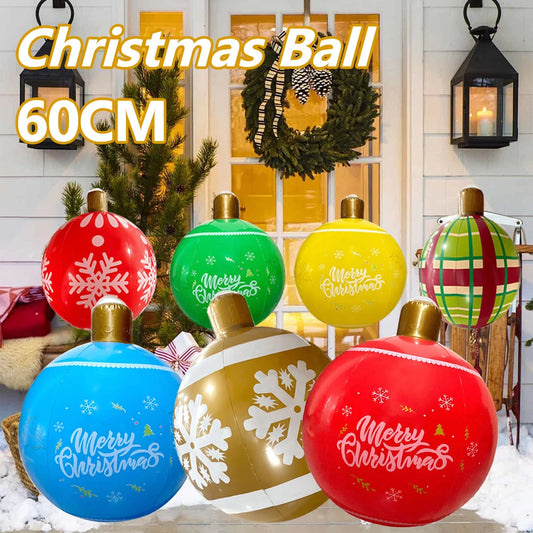 PVC Giant Big Inflatable Balls Xmas Tree Ornaments