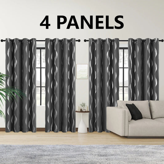 4PCS Blackout Curtains