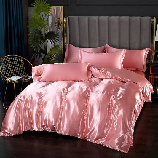 100% Pure Silk Bed Linen Set King Queen Full Twin Size