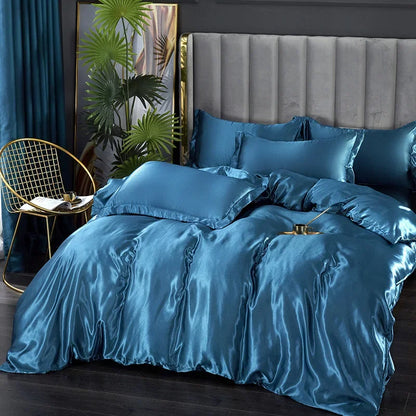 100% Pure Silk Bed Linen Set King Queen Full Twin Size