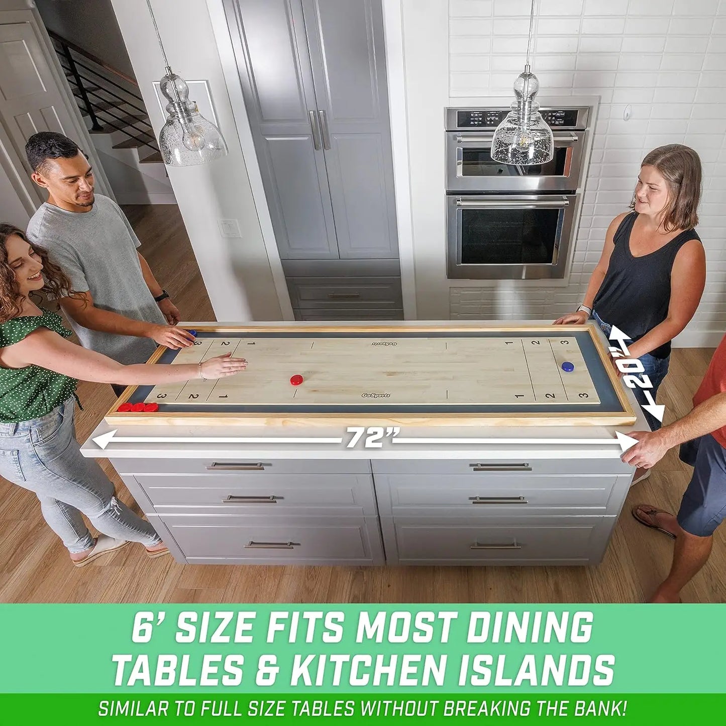 Shuffleboard and Curling 2 in 1 Board Games