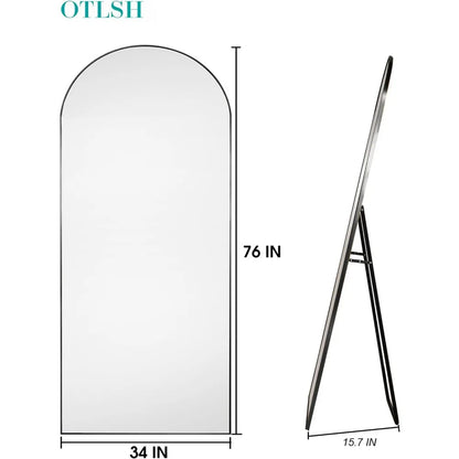 76"×34" Arched Full Length Mirror